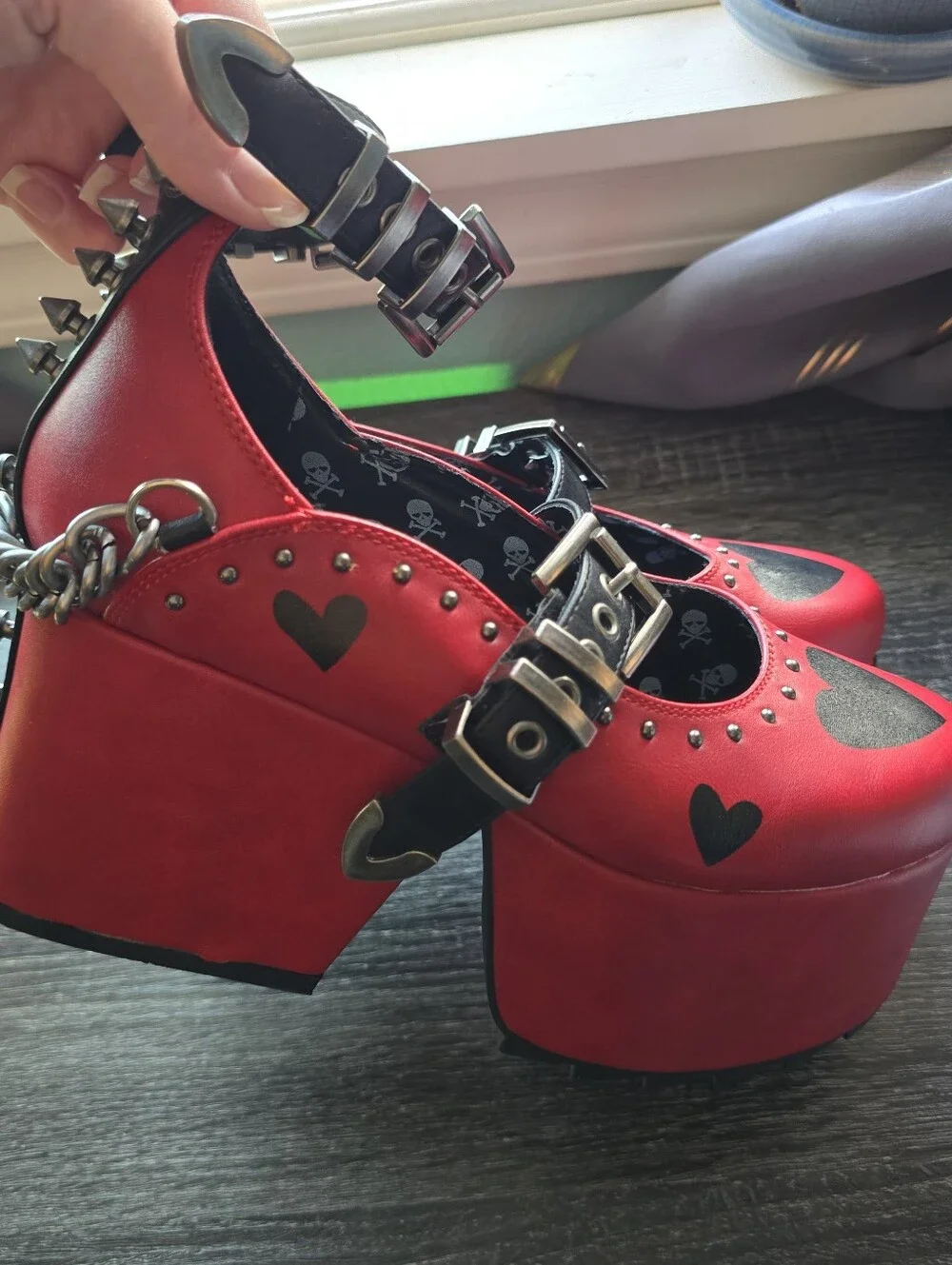 Lamoda Love Bleeds Platform Mary Janes